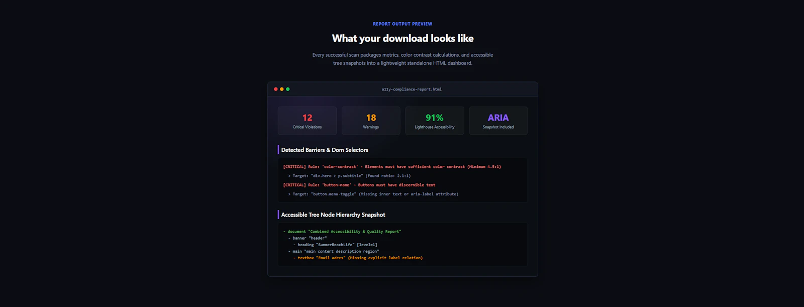 A11yAudit — WCAG Compliance Audits screenshot 2
