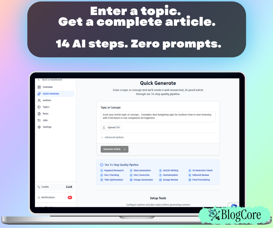 BlogCore App - AI Content Orchestrator gallery image