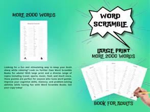 Word Scramble Large Print gallery image