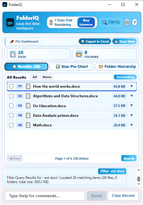 FolderIQ screenshot