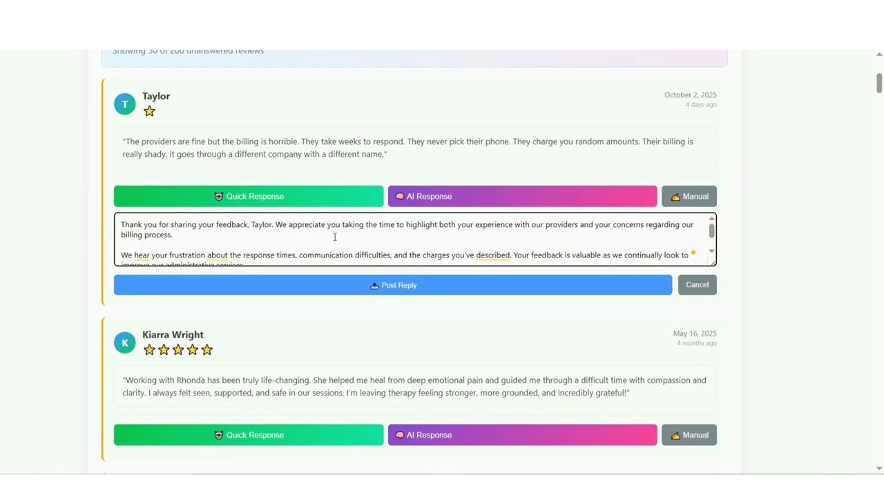 Review Response AI gallery image