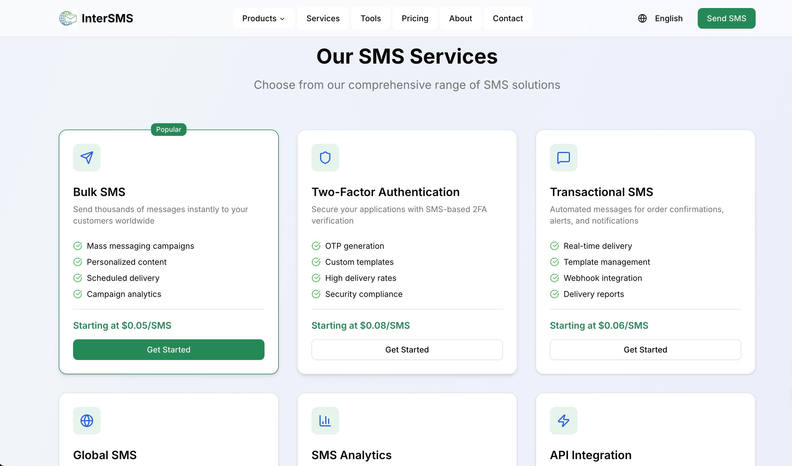 Media API SMS toàn cầu & Dịch vụ SMS trực tuyến - SMS toàn cầu được thực hiện đơn giản với Intersms.io 3