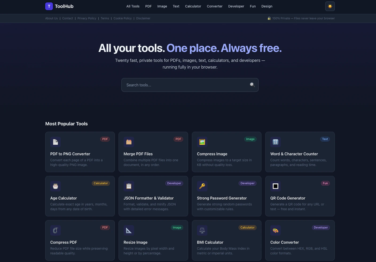 ToolHub screenshot 2