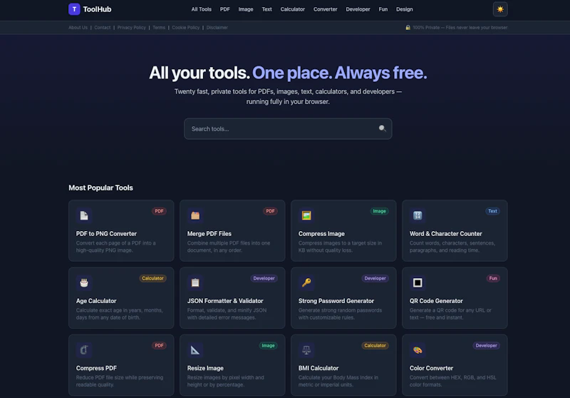 ToolHub screenshot 2
