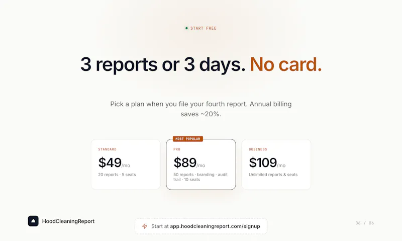 HoodCleaningReport screenshot 8