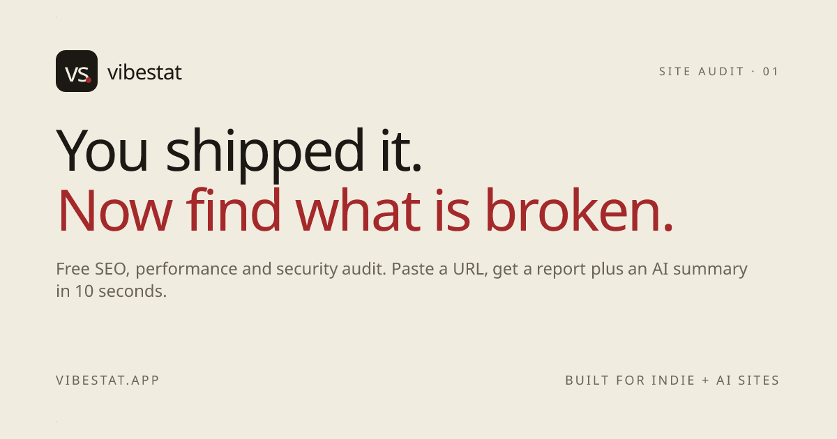 Vibestat gallery image