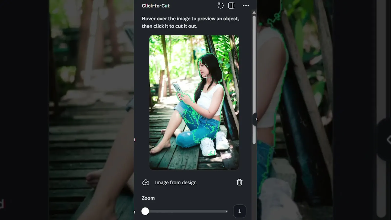 Click-to-Cut screenshot 1 (video preview)