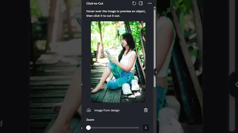 Click-to-Cut screenshot 1 (video preview)