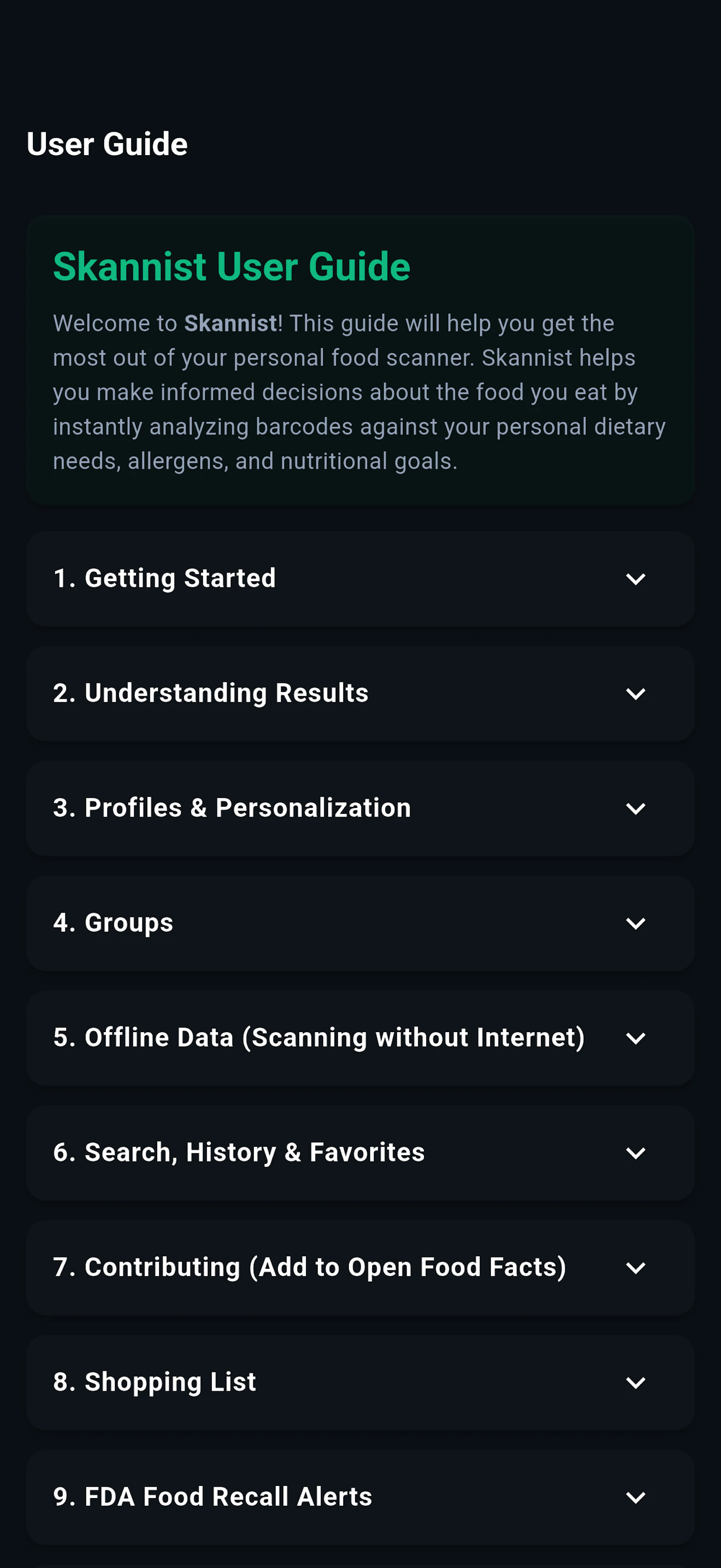 Skannist: The fast, private food scanner screenshot 4