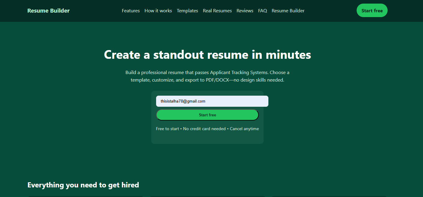 Resume Builder gallery image