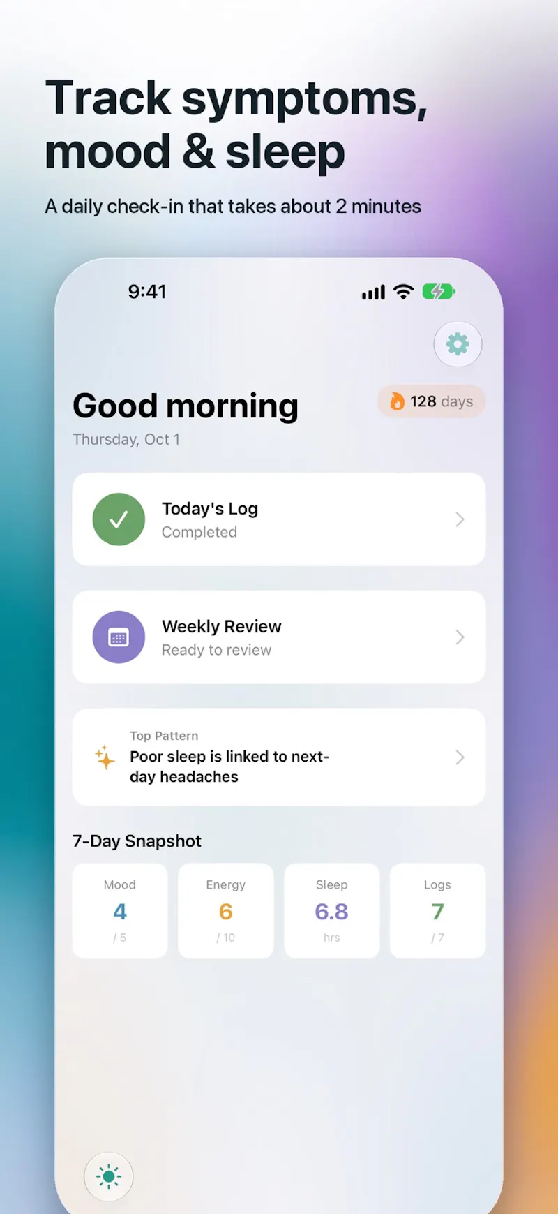 Cadence: Symptom Journal screenshot 4