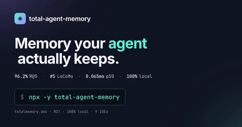 Persistent memory for AI coding agents screenshot 2