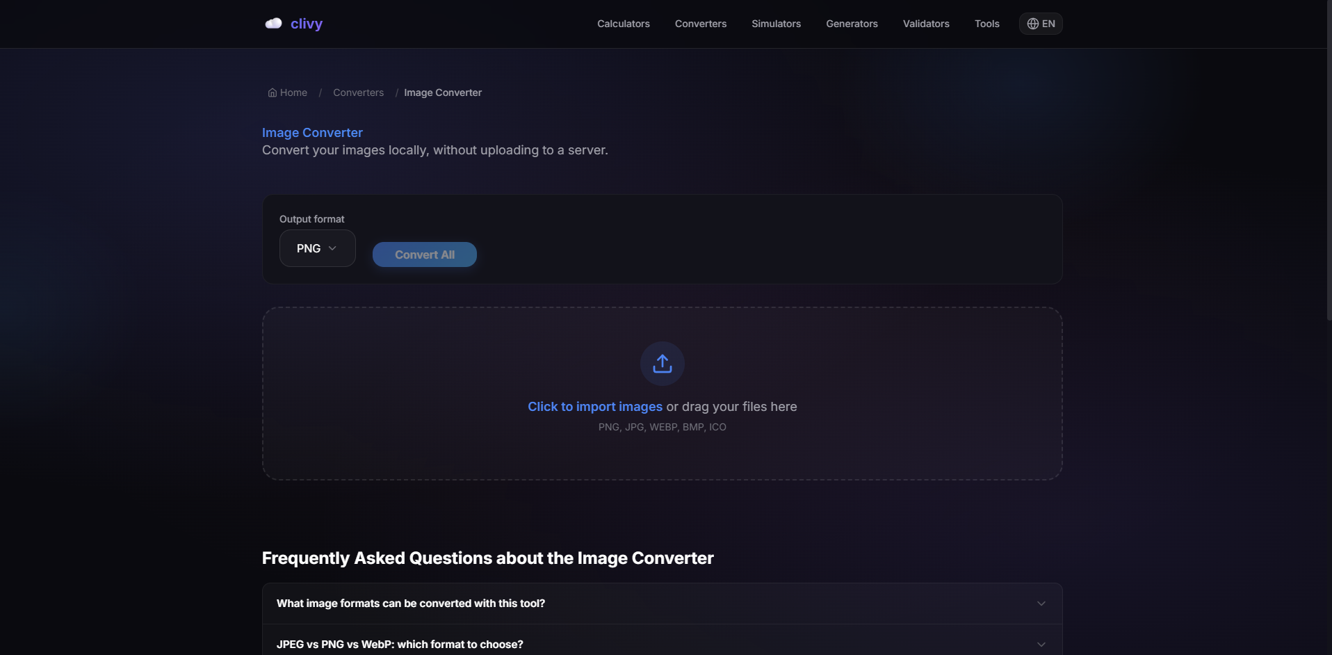 Clivy.cloud - Screenshot 2 showing product features and functionality
