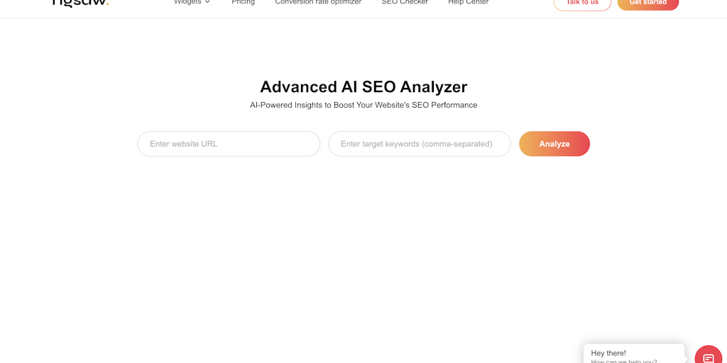 Advanced AI SEO Analyzer - Tigsaw