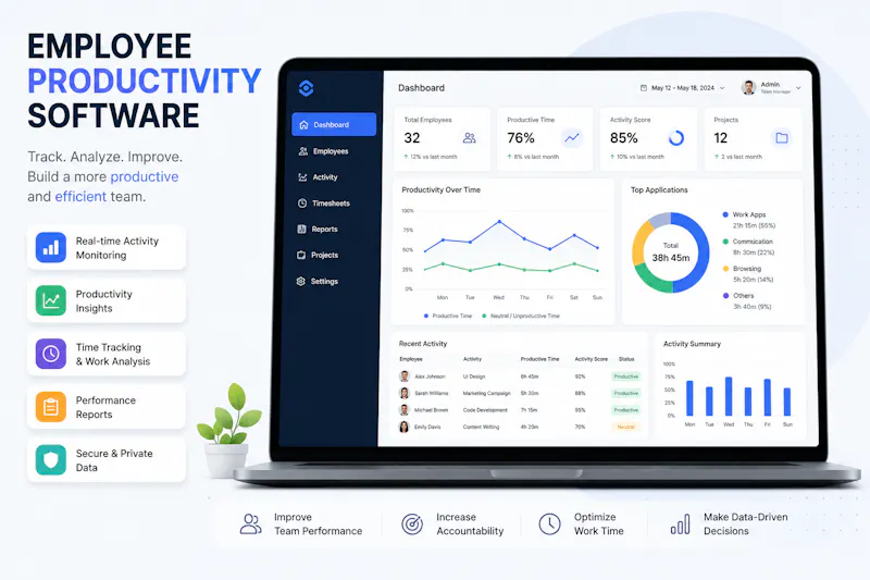 Employ Productivity Tracking Software screenshot 1
