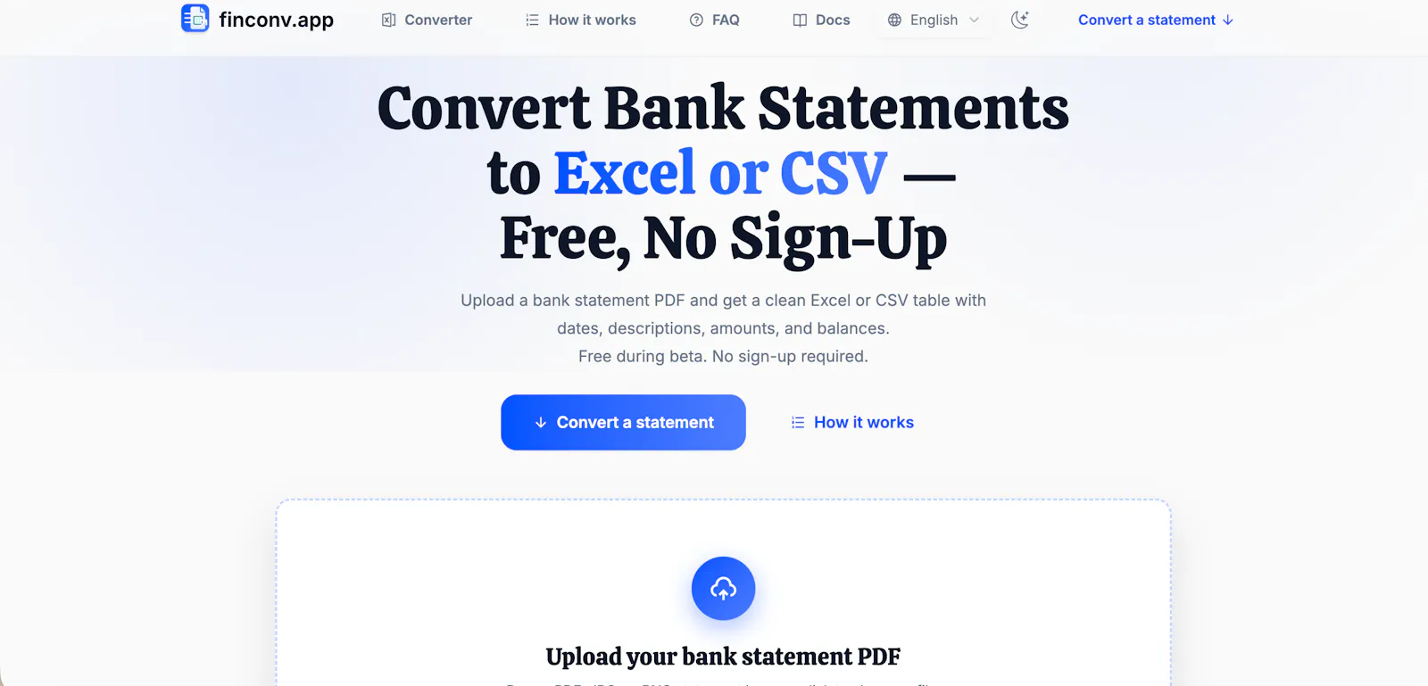 finconv.app screenshot 1