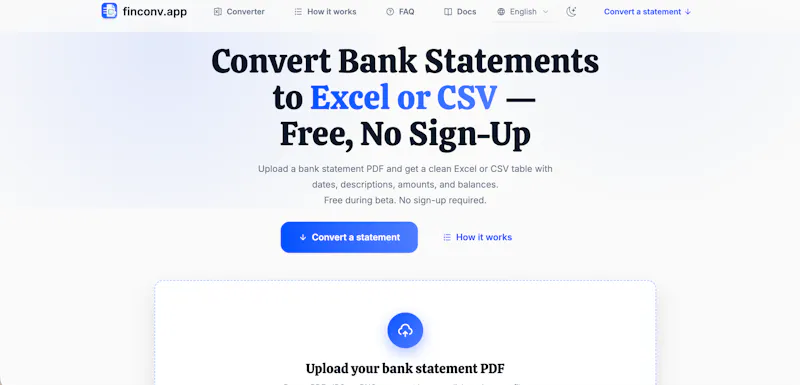 finconv.app screenshot 1