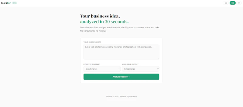 Feasible screenshot 1