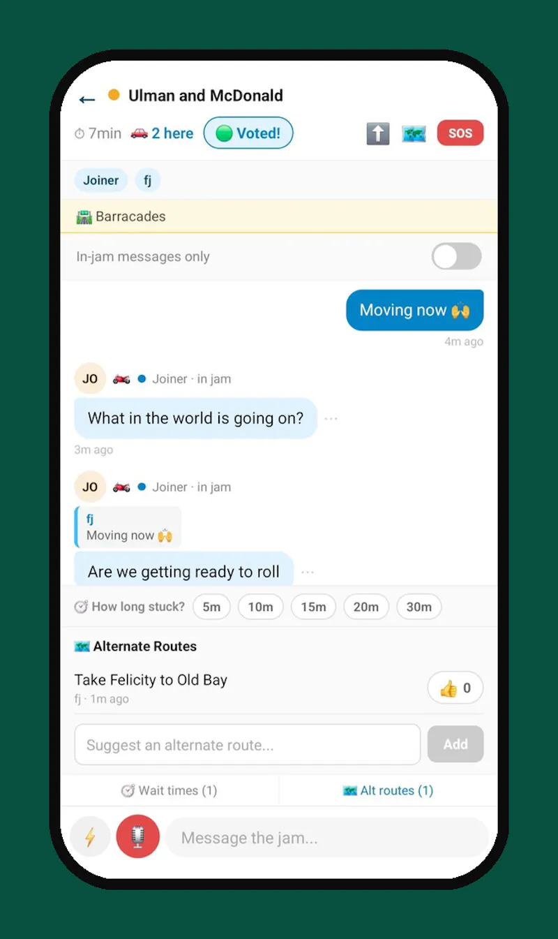 TrafficJam: Chat in the Crawl screenshot 5