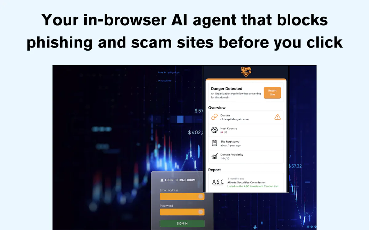 Stingray Security Chrome Extension