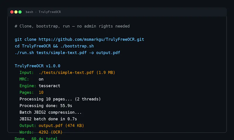TrulyFreeOCR screenshot 3