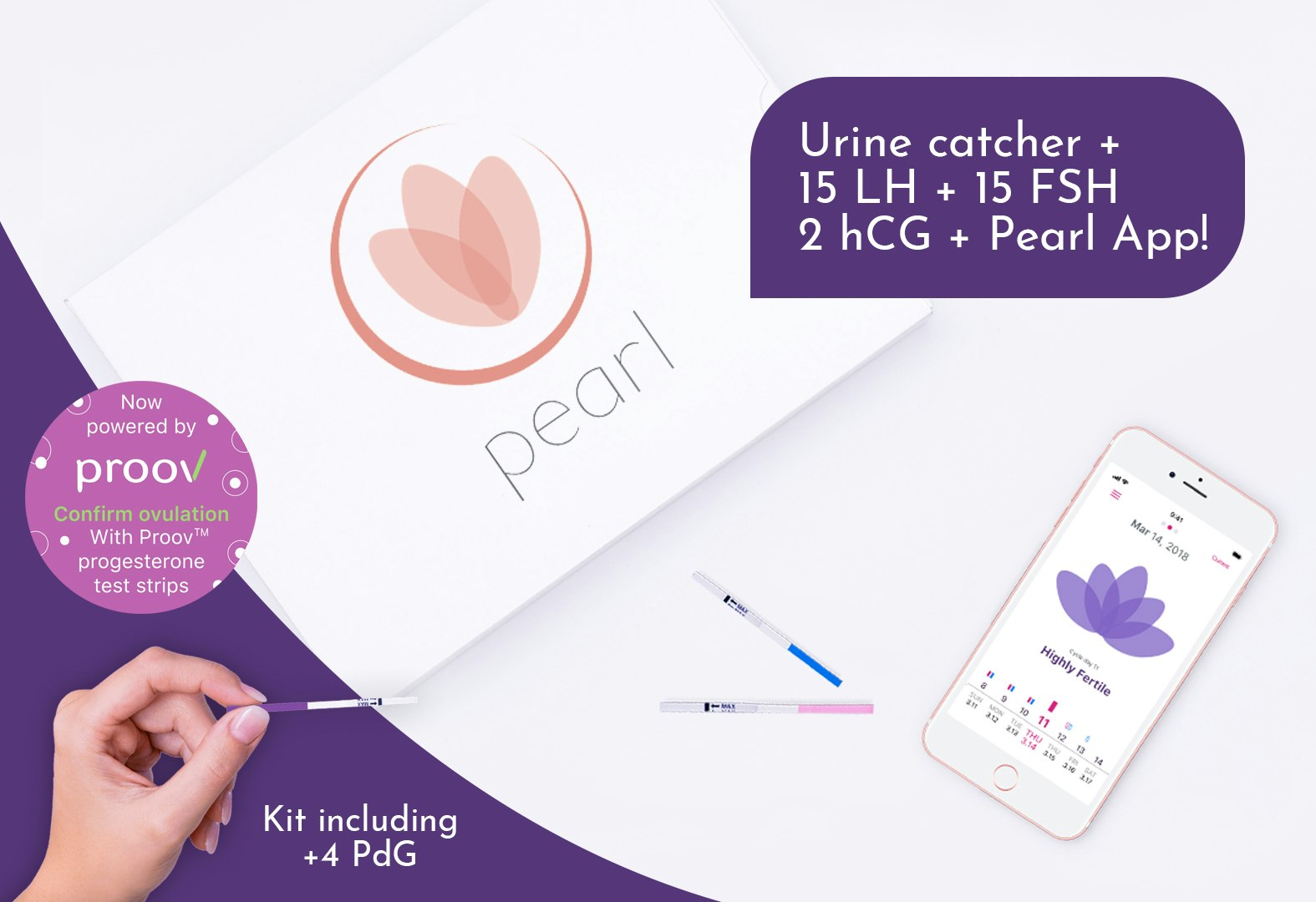 Pear Fertility Kit powered by Proov Product Information, Latest