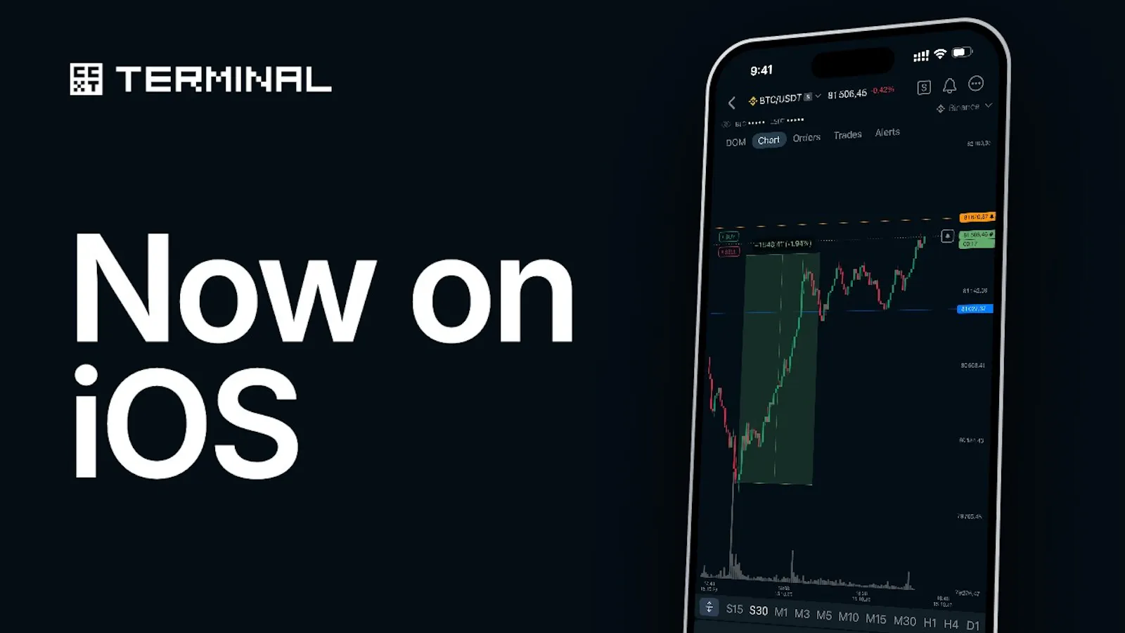 CCXT Terminal for iOS screenshot 1 (video preview)