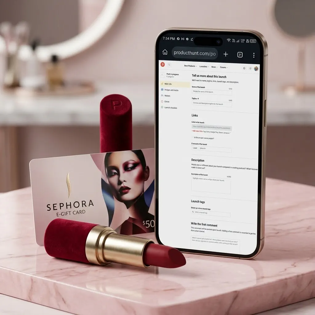 VelvetGlow Lipstick & Gift Card