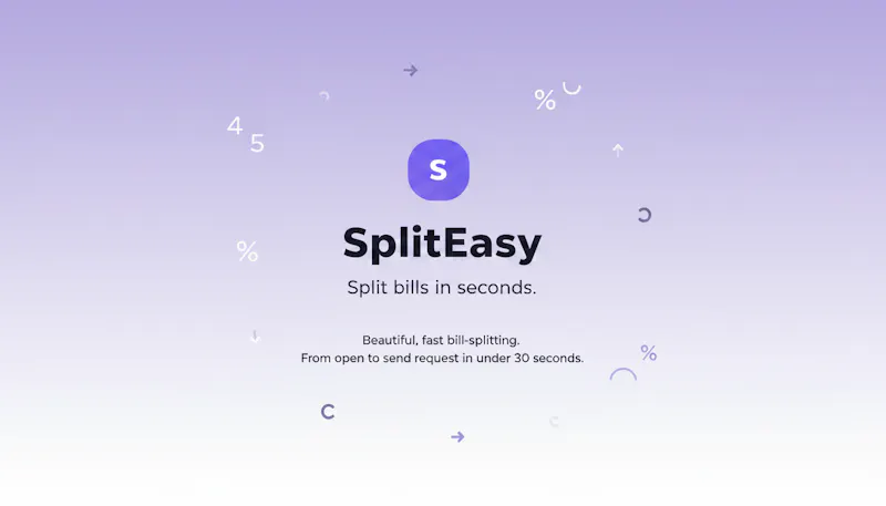 SplitEasy — Split bills in seconds screenshot 1