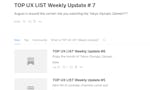TOP UX LIST Weekly Update image