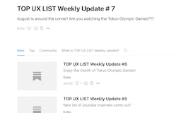 TOP UX LIST Weekly Update media 2