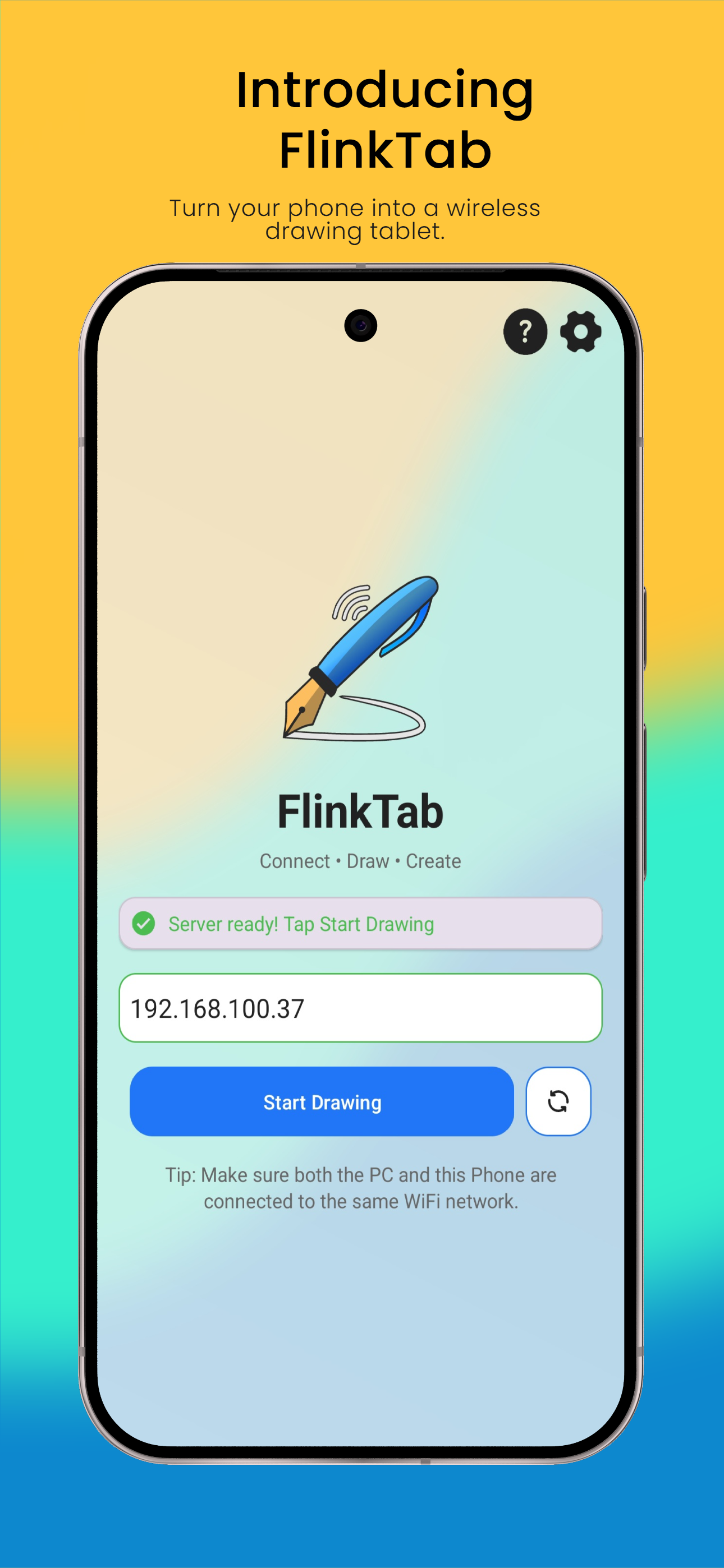 Média Flinktab - Utilisez votre téléphone comme tablette de dessin pour votre PC. 1