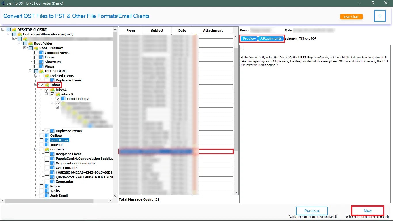 Média MailConverterTools OST à ​​PST Converter 4