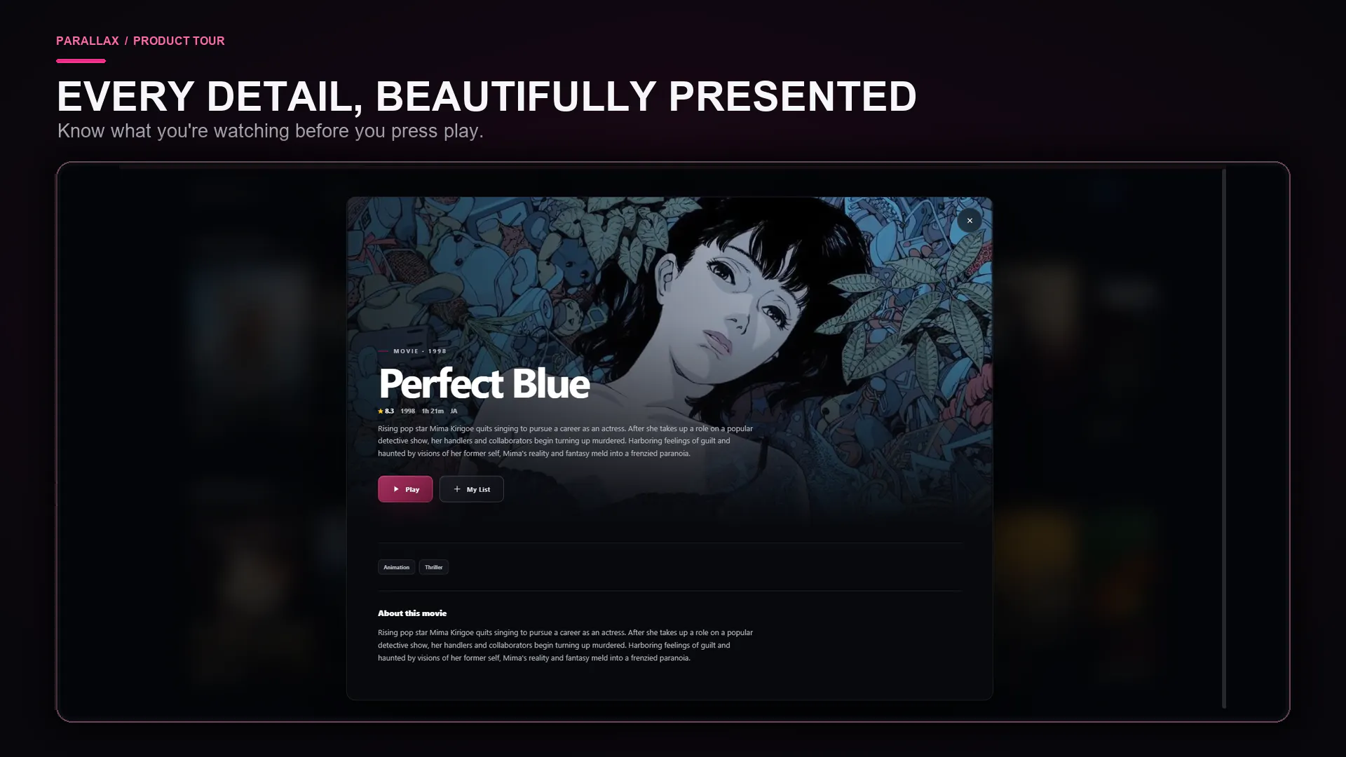 PARALLAX Streaming gallery image