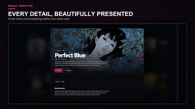 PARALLAX Streaming screenshot 3