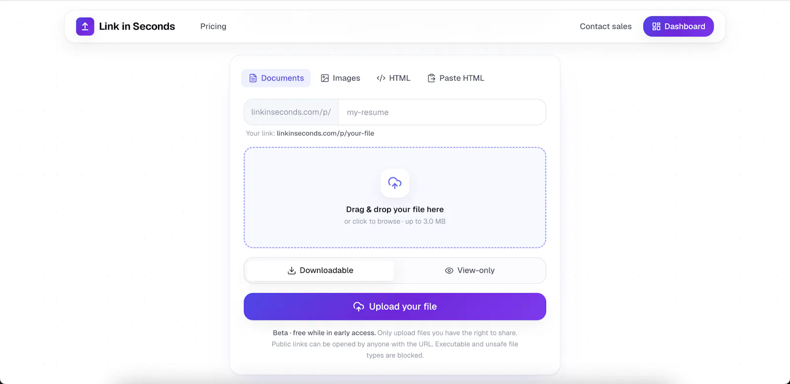 Link in Seconds screenshot 3
