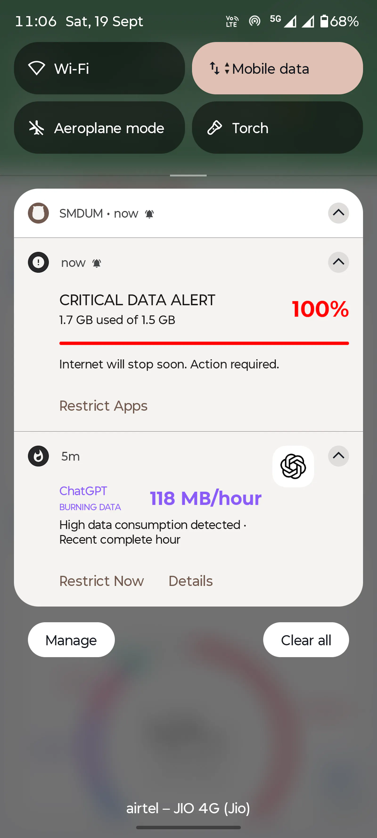 SMDUM: Data Usage Monitor App screenshot 5
