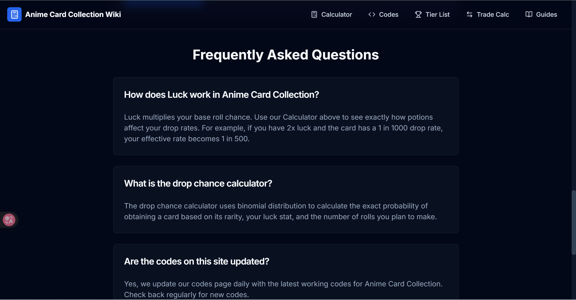 Anime Card Collection Wiki gallery image