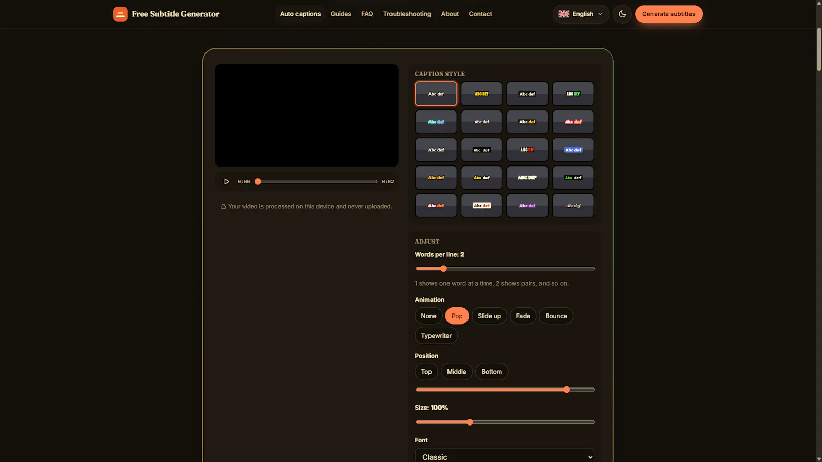 Free Subtitle Generator screenshot 7