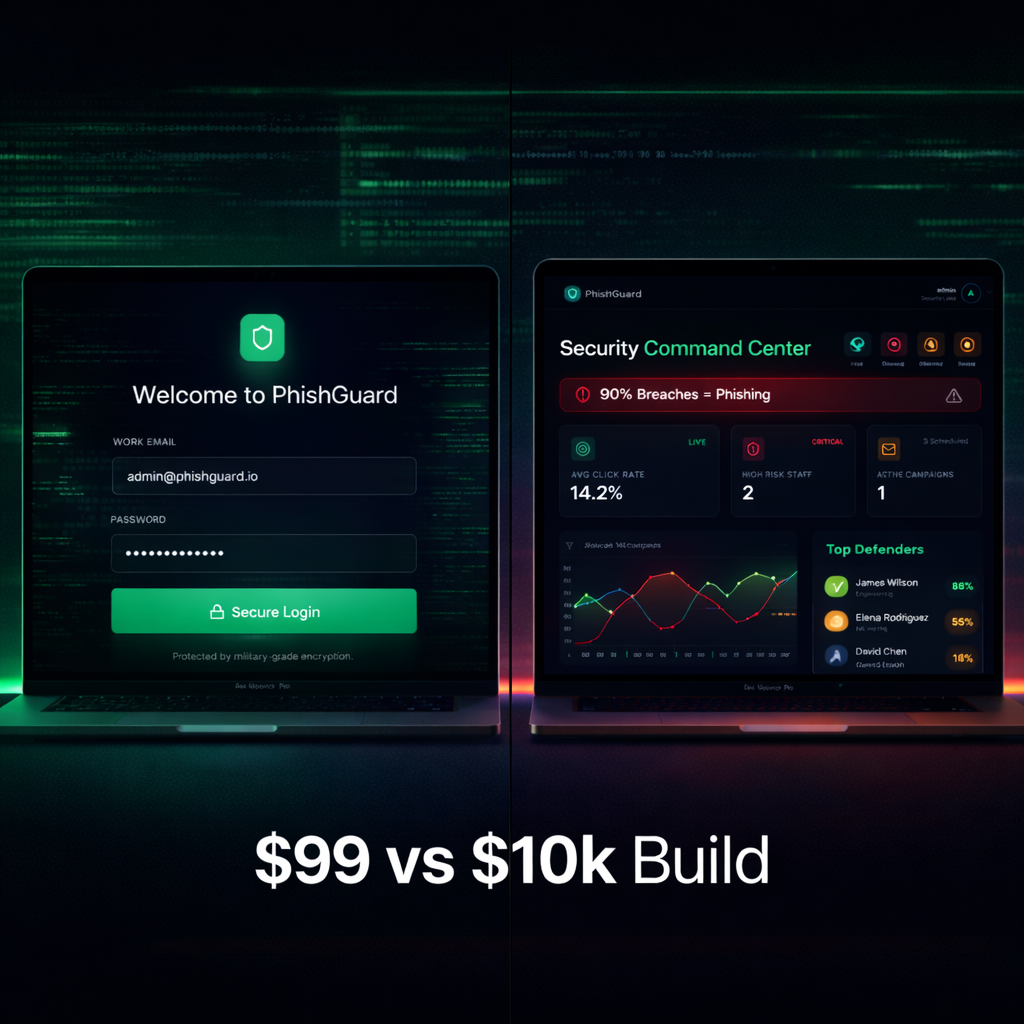 PhishGuard UI - Gamified Phishing React - Main product screenshot demonstrating key features and user interface