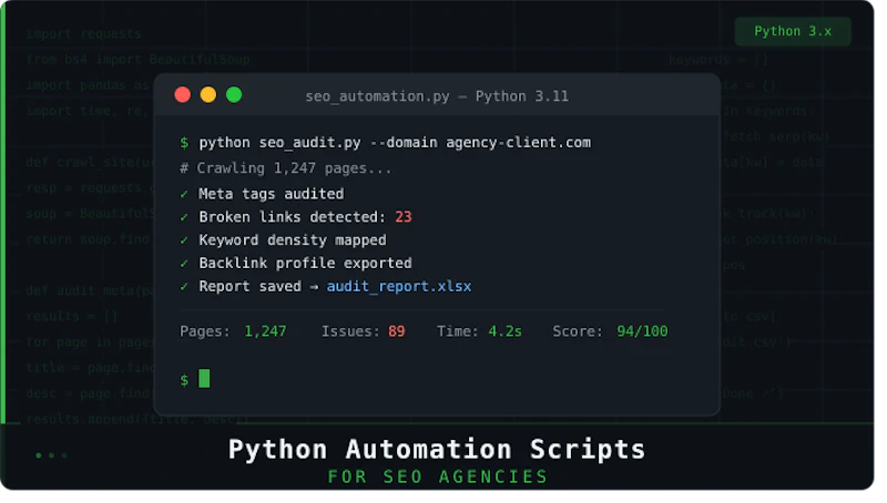 Python Automation Scripts for SEO screenshot 1