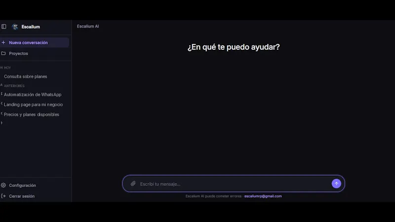 Escalium AI screenshot 1 (video preview)