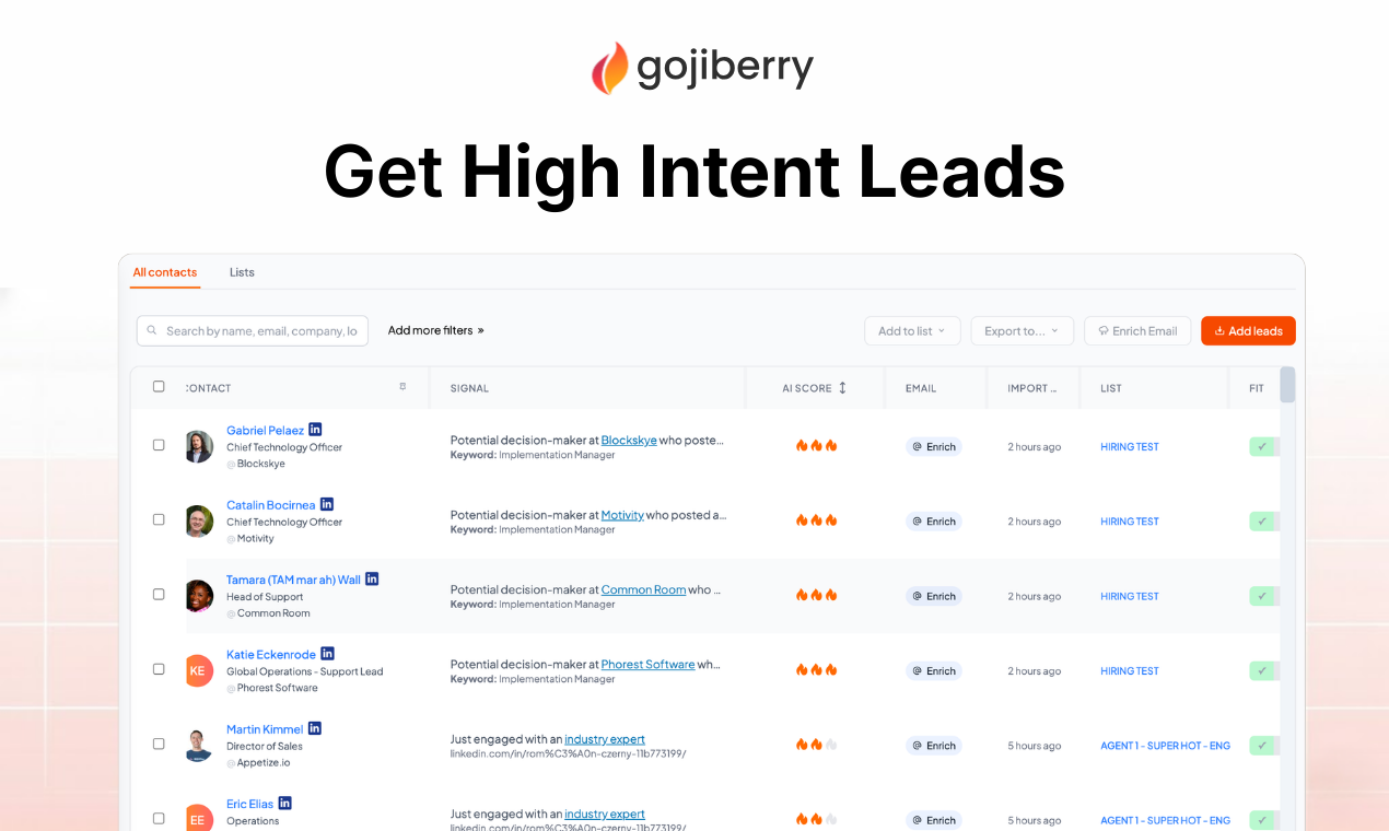 GojiberryAI - Screenshot 2 showing product features and functionality