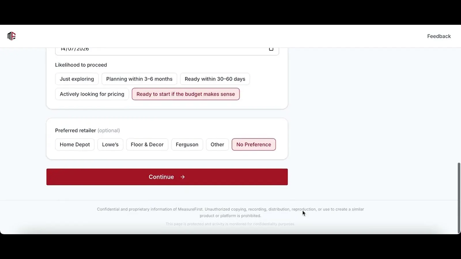 MeasureFirst screenshot 1 (video preview)
