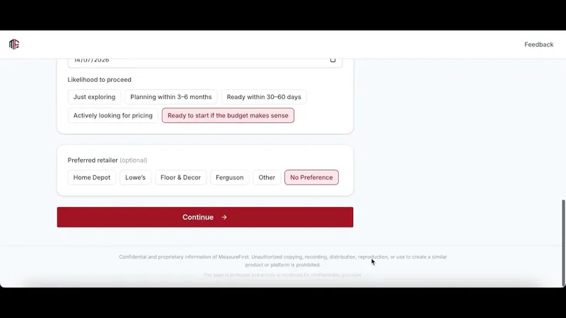 MeasureFirst screenshot 1 (video preview)