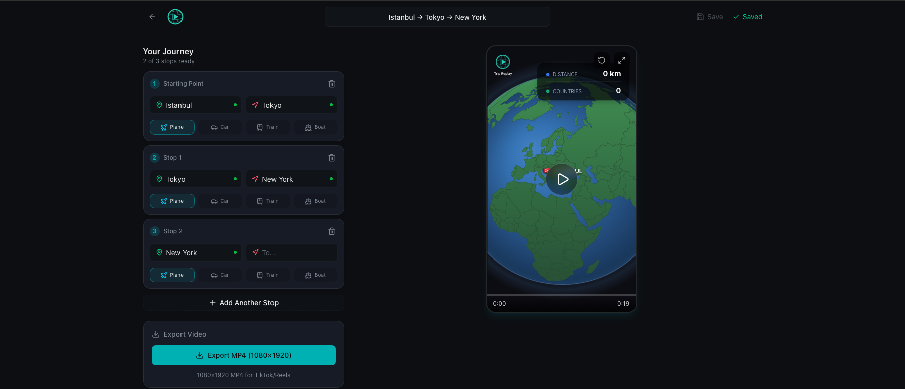 Trip Replay - Screenshot 3 showing product features and functionality