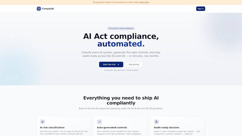 ComplyAI screenshot 1