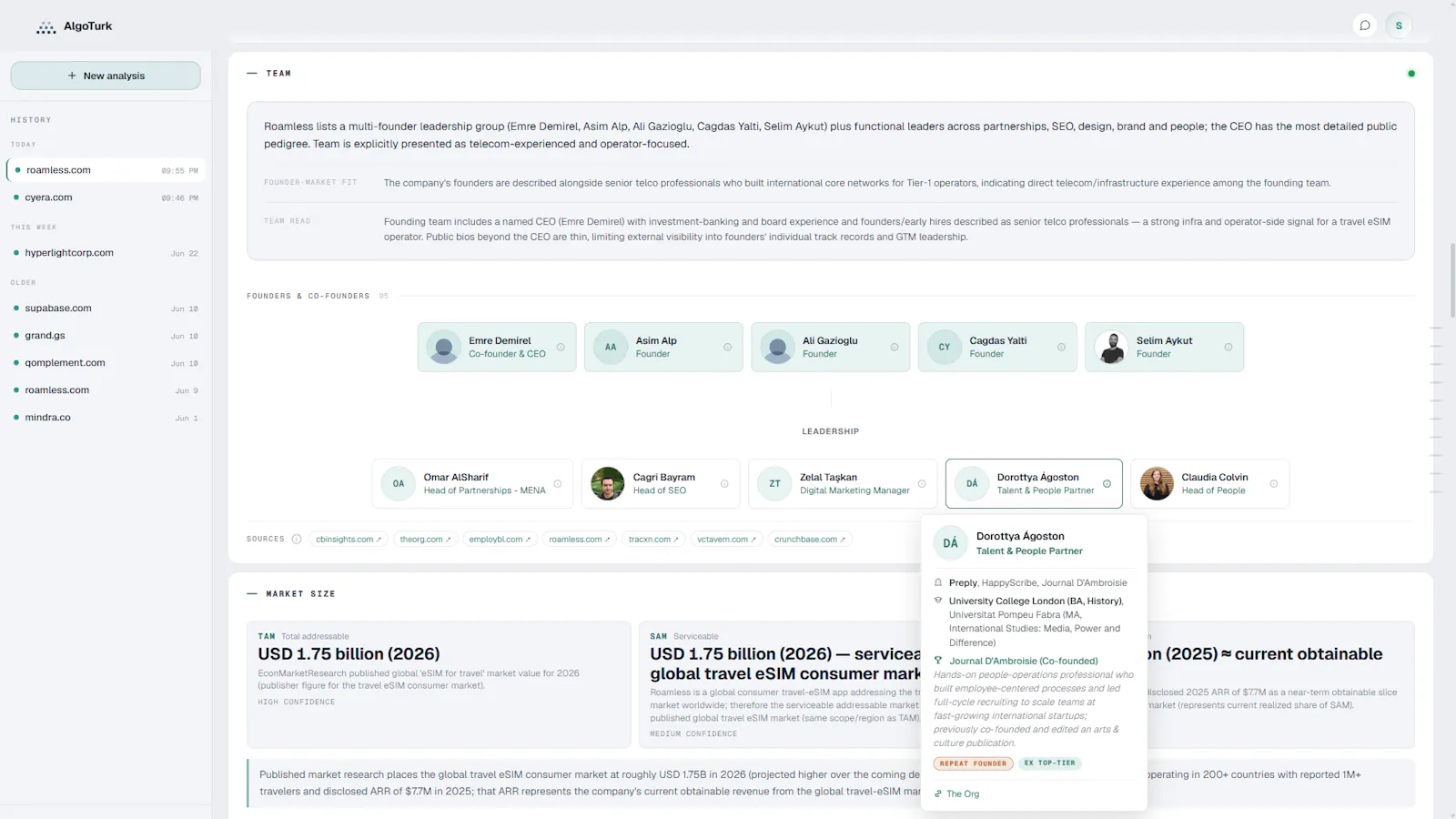 AlgoTurk - Research Agent for Startups screenshot 8