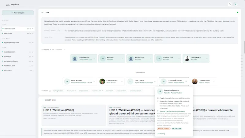 AlgoTurk - Research Agent for Startups screenshot 8