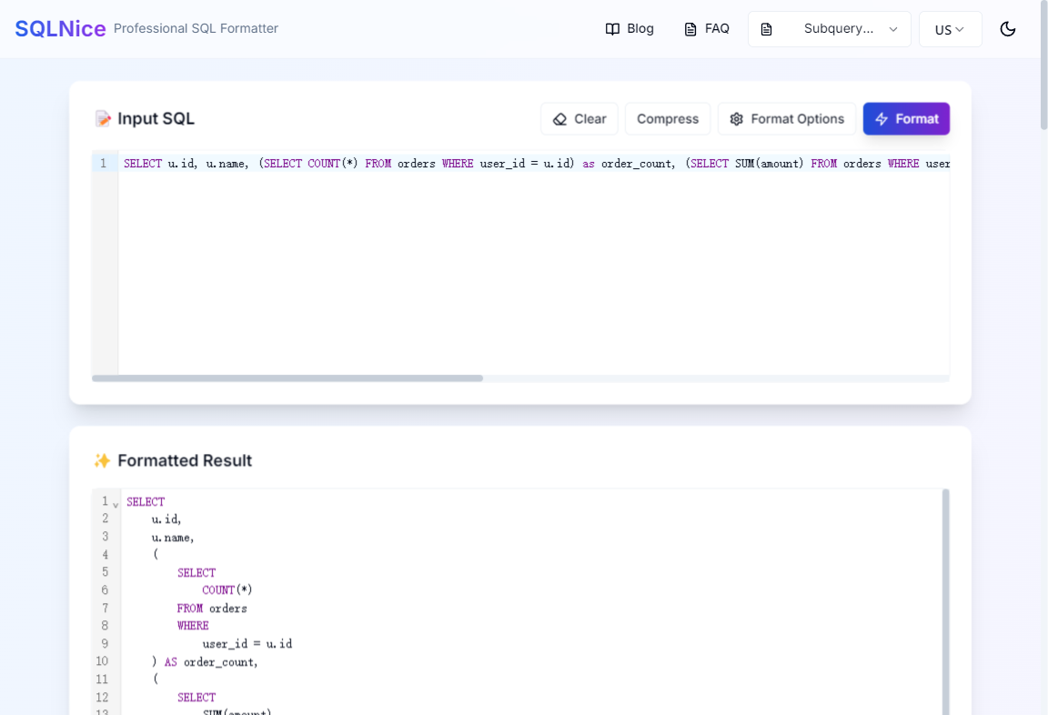 SQLNice - Product Hunt launch logo and brand identity